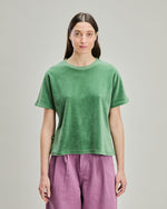 Oversize Velvet Tee Ligth Green