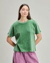 Oversize Velvet Tee Ligth Green