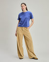 Oversize Velvet Tee Blue