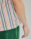 Wavy Stripes Tee Ecru