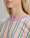 Wavy Stripes Tee Ecru