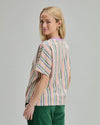 Wavy Stripes Tee Ecru