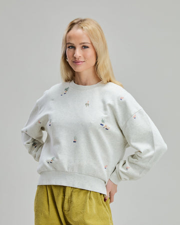 Grandma Plants Sweatshirt Ecru