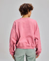 Flower Dot Oversize Sweatshirt Rose
