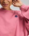 Flower Dot Oversize Sweatshirt Rose
