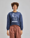 Peanuts Puffy Sweatshirt Blue