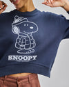 Peanuts Puffy Sweatshirt Blue