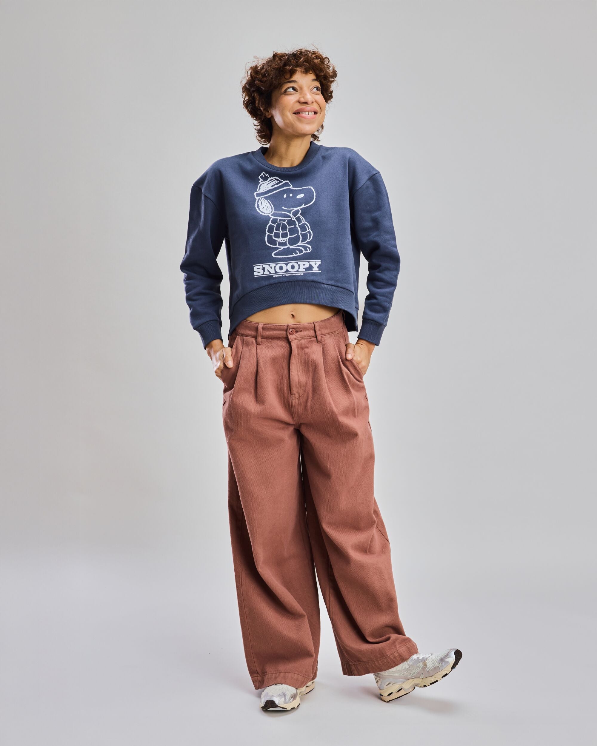 Peanuts Puffy Sweatshirt Blue