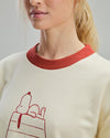 Peanuts No Worries Sweatshirt Ecru