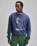 Peanuts Snowy Sweatshirt Blue