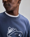 Peanuts Snowy Sweatshirt Blue