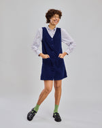 Corduroy Pichi Dark Blue