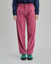 Corduroy Pleated Pants?Dry Rose