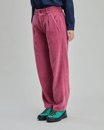 Corduroy Pleated Pants?Dry Rose