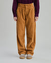 Corduroy Pleated Pants?Caramel