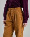 Corduroy Pleated Pants?Caramel
