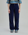 Corduroy Pleated Pants?Dark Blue