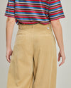 Corduroy Wide Leg Pants Beige