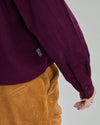 Babycord Boxy Blouse Eggplant