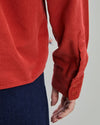 Babycord Boxy Blouse Terracota