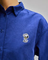 Peanuts Hugs Babycord Boxy Blouse Blue