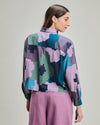 Maxiflower Boxy Blouse Blue