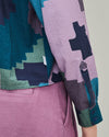 Maxiflower Boxy Blouse Blue