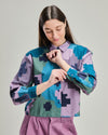 Maxiflower Boxy Blouse Blue