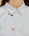Doggies Boxy Blouse Ecru
