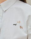 Doggies Boxy Blouse Ecru