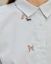 Doggies Boxy Blouse Ecru