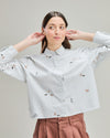 Doggies Boxy Blouse Ecru