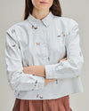 Doggies Boxy Blouse Ecru