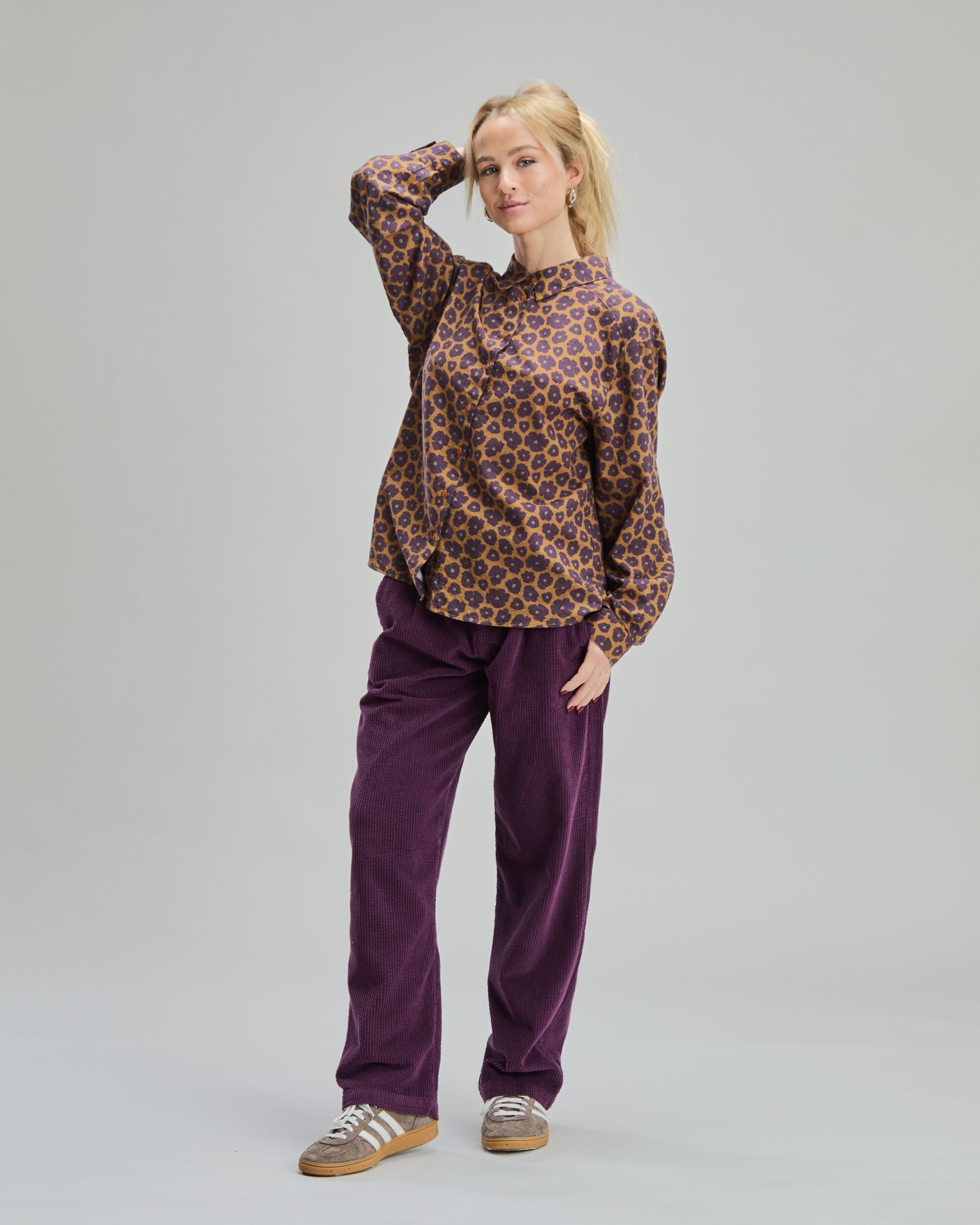 Popcorn Flowers Straight Fit Shirt