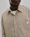 Dry Rose Oversize Checks Shirt Ecru