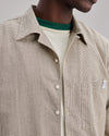 Dry Rose Oversize Checks Shirt Ecru