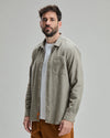 Salchi Dog Flannel Overshirt Taupe