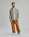 Salchi Dog Flannel Overshirt Taupe