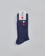 Peanuts Puffy Socks Blue
