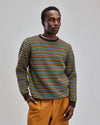 Retro Stripes Wool Sweater Brown