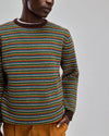 Retro Stripes Wool Sweater Brown