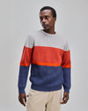 Color Block Stripes Wool Sweater?