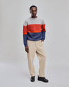 Color Block Stripes Wool Sweater?