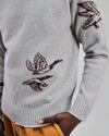 Flying Ducks Wool Sweater?Grey