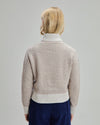 Wool Structure Sweater Ecru
