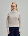 Wool Structure Sweater Ecru