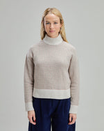Wool Structure Sweater Ecru