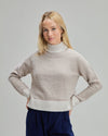 Wool Structure Sweater Ecru