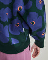 Big Flowers Cotton Sweater