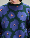 Big Flowers Cotton Sweater